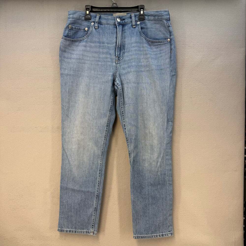 Everlane Jeans Women's 30R (10) Light Blue The Summer Jean Straight High Rise
